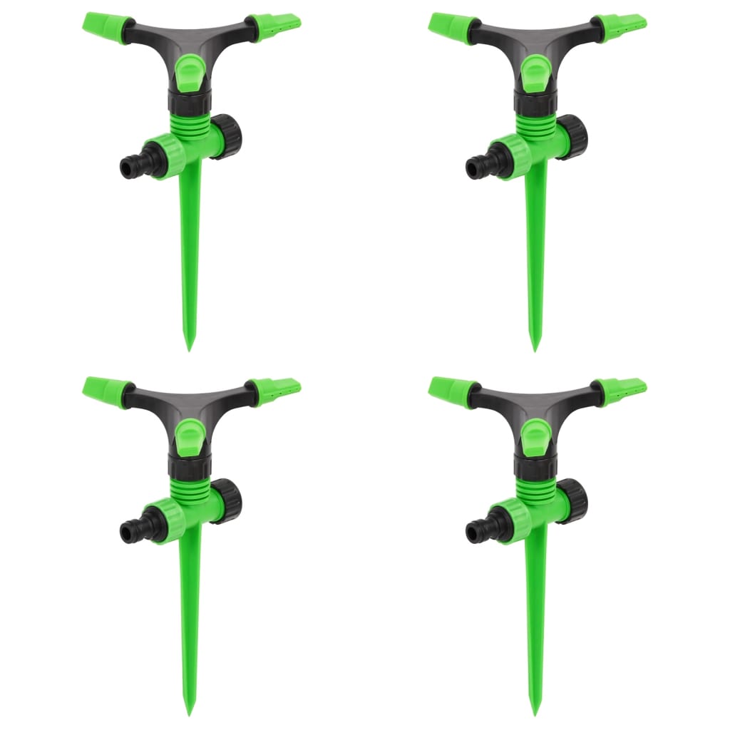 Rotating Sprinklers 4 pcs Green and Black 16x13.5x25.5 cm ABS&PP - Sid & Sam