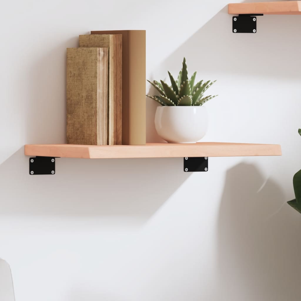 Wall Shelf 40x20x2cm Untreated Solid Wood Oak - Casper Homes