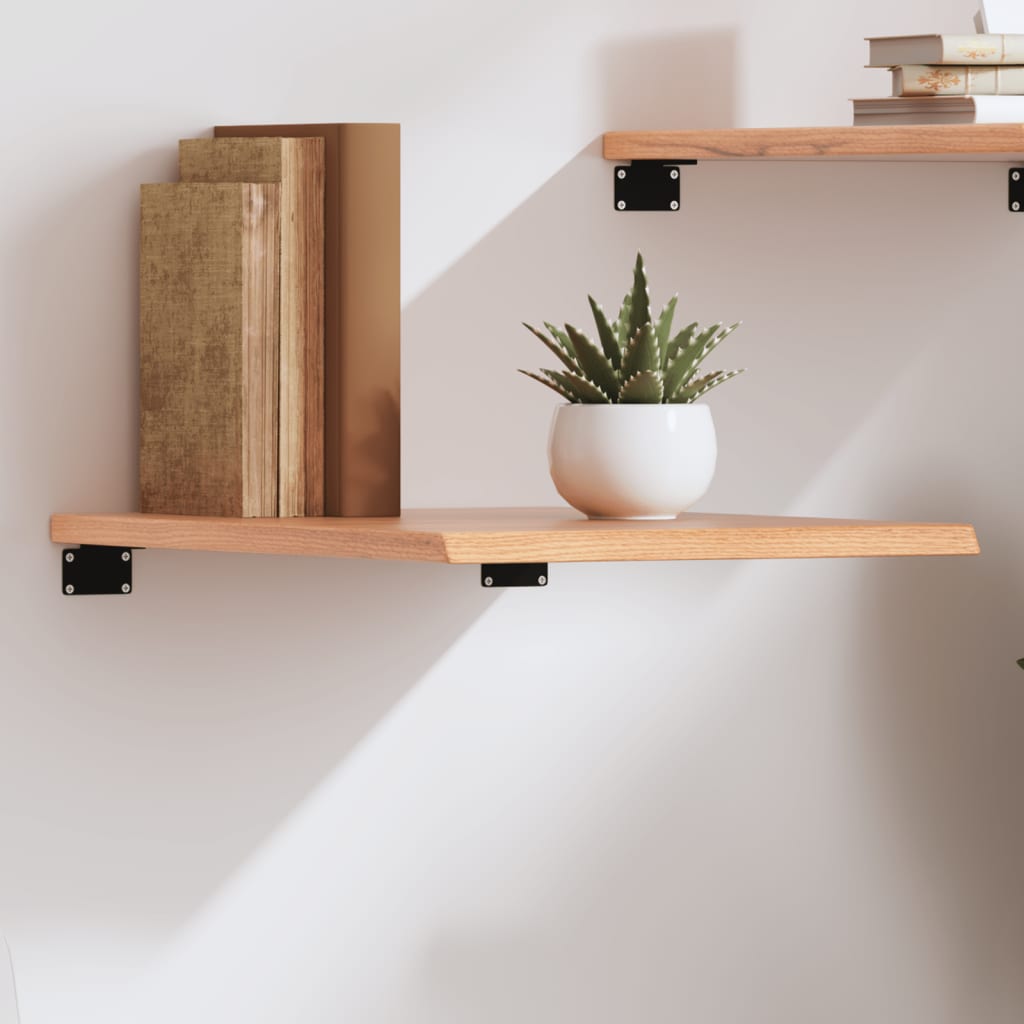 Wall Shelf Light Brown 40x50x2 cm Treated Solid Wood Oak - R and M Furniture