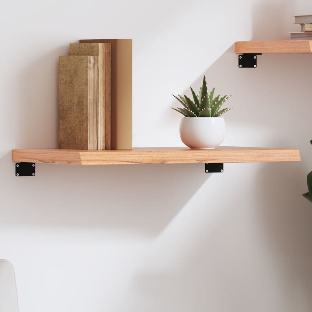 Wall Shelf Light Brown 60x30x4 cm Treated Solid Wood Oak - R and M Furniture