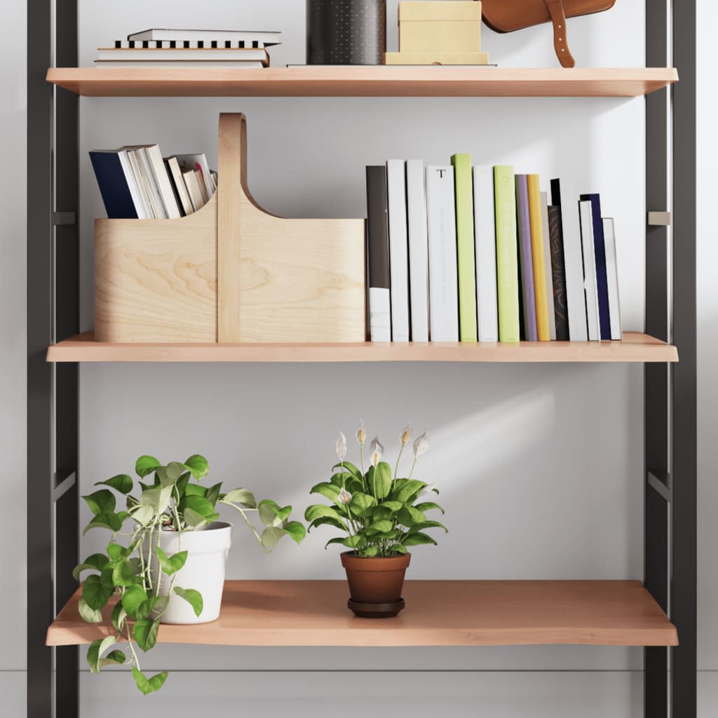 Wall Shelf Light Brown 80x50x2 cm Treated Solid Wood Oak - The Home Maker