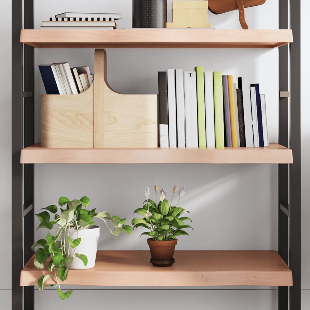 Wall Shelf Light Brown 80x50x6 cm Treated Solid Wood Oak - R and M Furniture