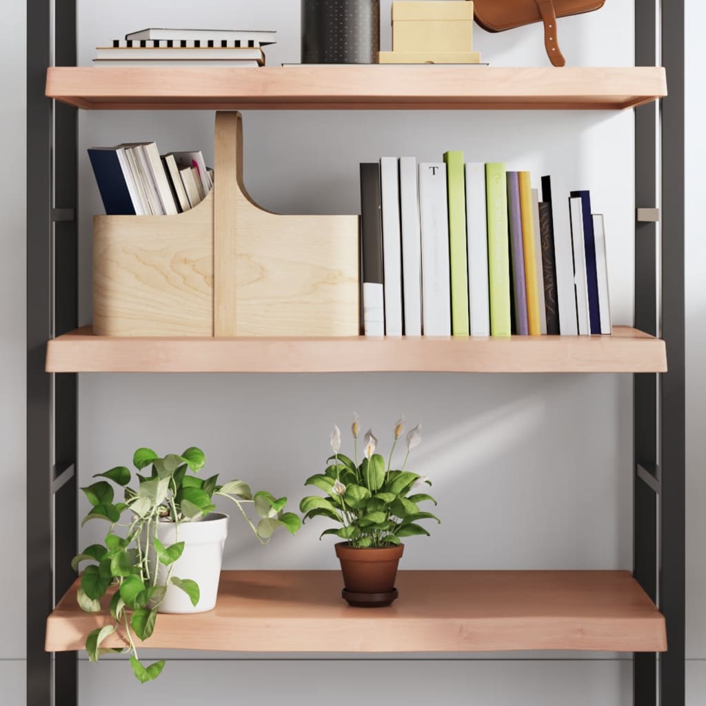 Wall Shelf Light Brown 100x60x6 cm Treated Solid Wood Oak - R and M Furniture