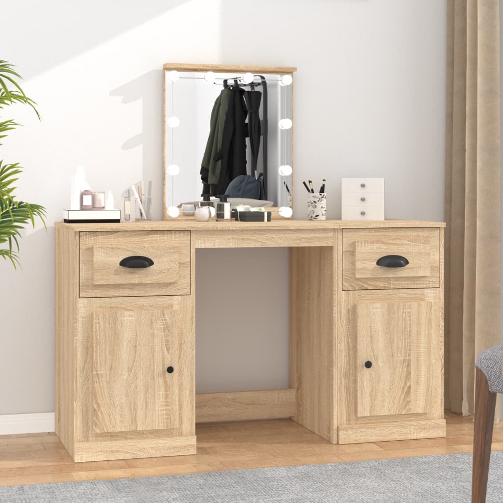 Dressing Table - BATLA Dresser Sonoma Oak 50cm - Merlin Deals