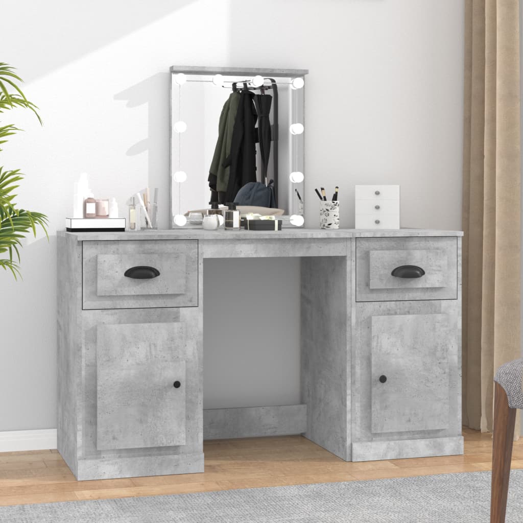 Dressing Table - BATLA Dresser Concrete Grey 50cm - The Home Maker