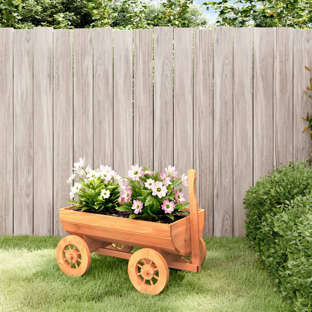 Decorative Wagon 70x43x54 cm Solid Wood Fir - The Home Maker