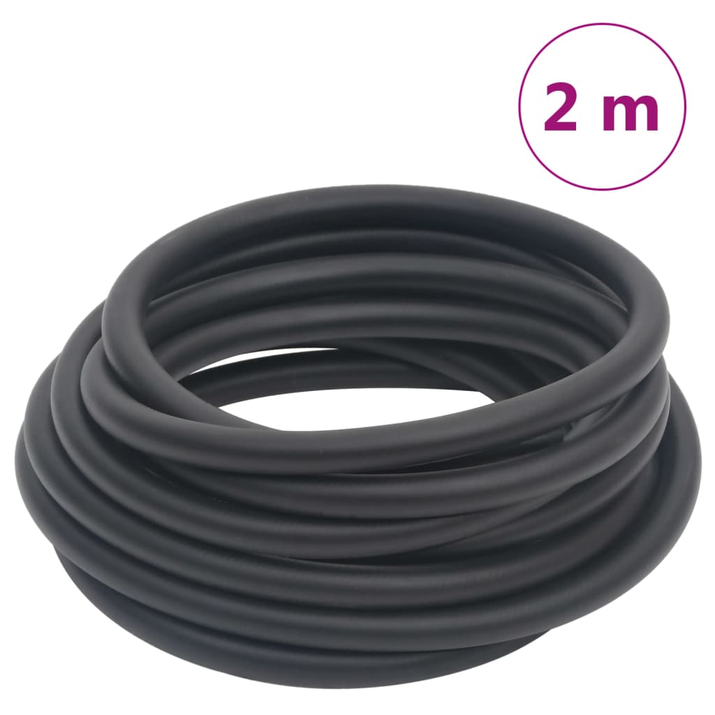 Hybrid Air Hose Black 0.6" 2 m Rubber and PVC - R and M Furniture