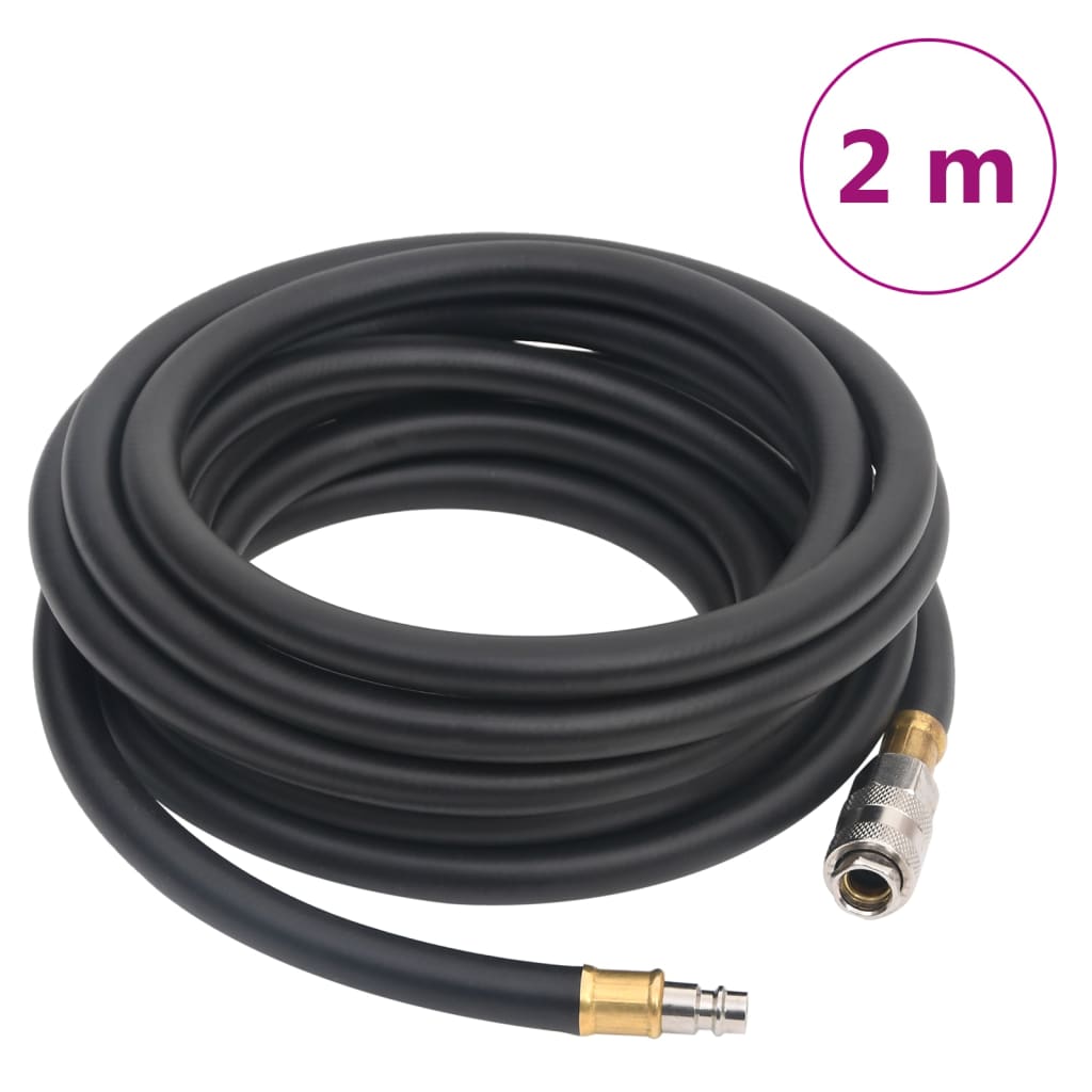 Hybrid Air Hose Rubber - Black 2 m - Sid & Sam