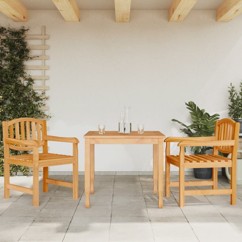 Garden Chairs 2 pcs 58x59x88 cm Solid Wood Teak - Brittle & Co