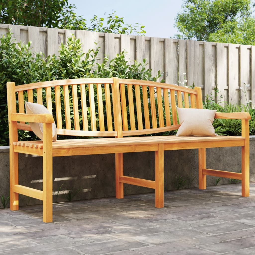 Garden Bench 179.5x60x90 cm Solid Teak Wood - Sid & Sam