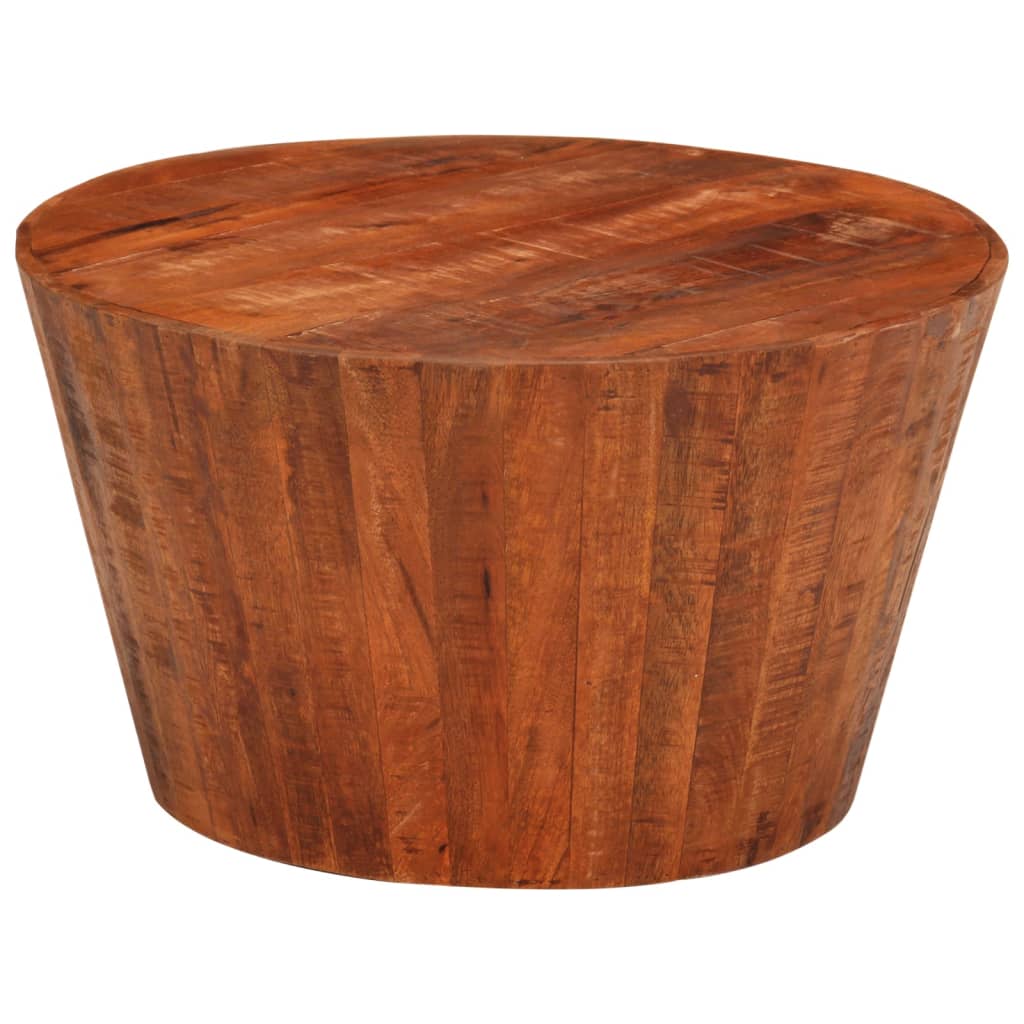 Coffee Table Ø 52x30 cm Solid Rough Wood Mango - Casper Homes