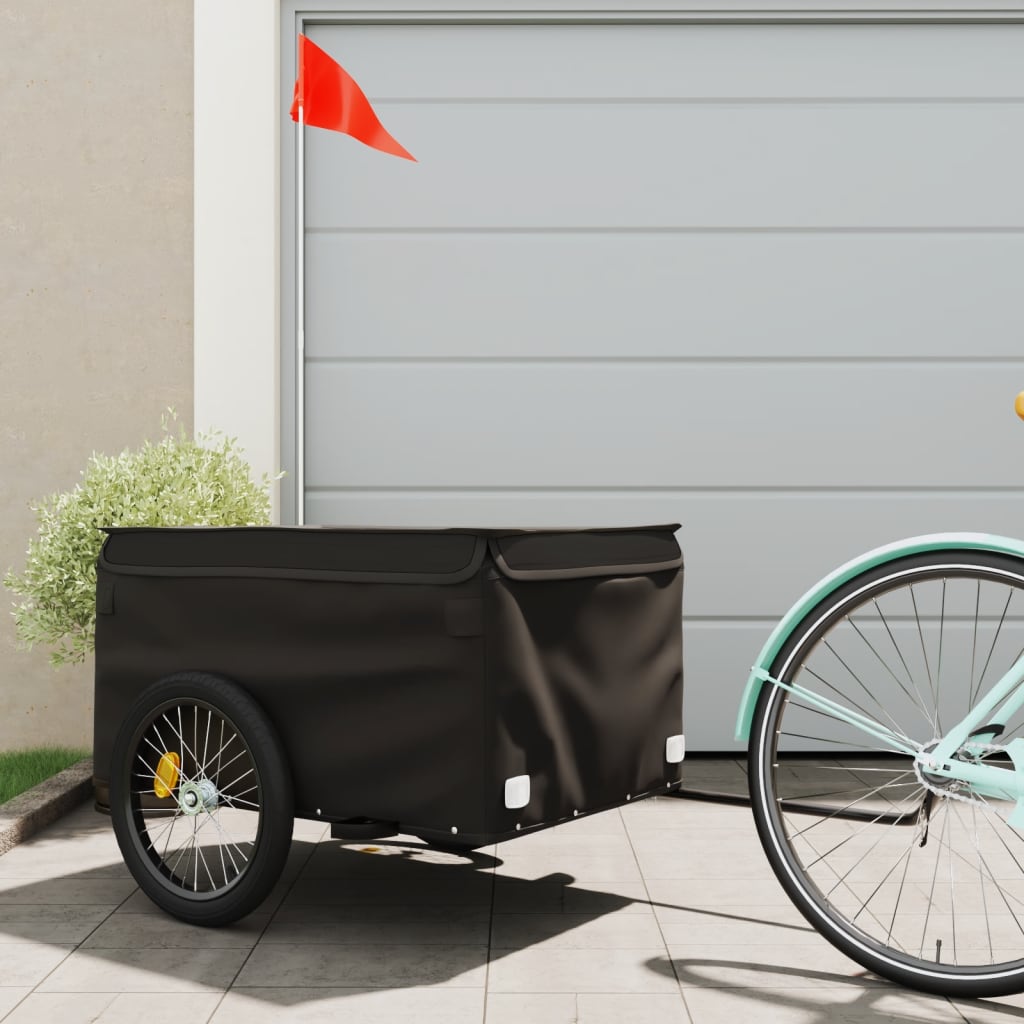 Bike Trailer Black 45 kg Iron - Casper Homes