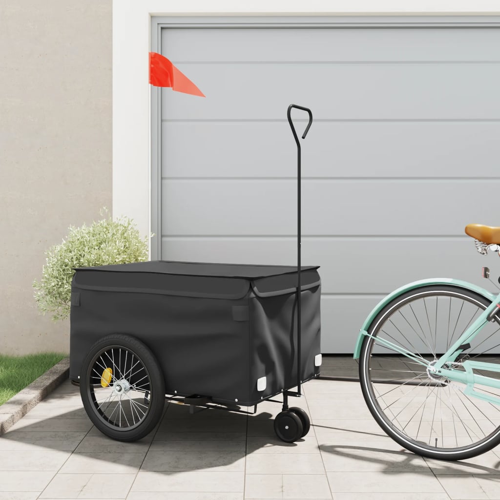 Bike Trailer Black 45 kg Iron - Merkel Designers