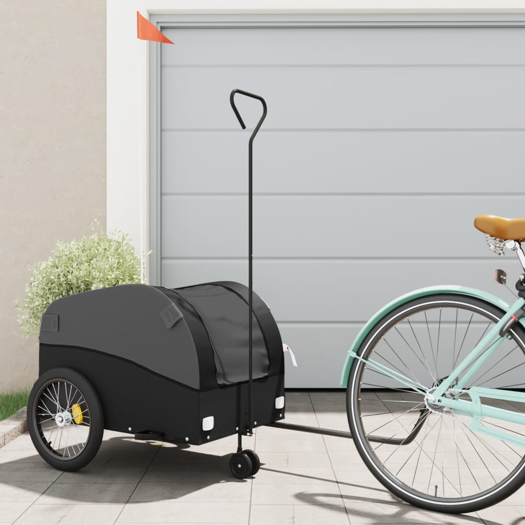 Bike Trailer Black 45 kg Iron - All Things Good