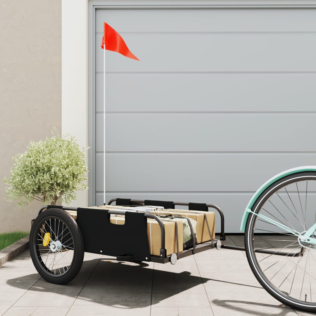 Bike Trailer Black Oxford Fabric and Iron - Millennium Furniture
