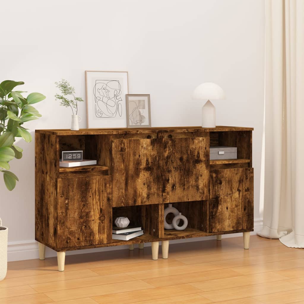Sideboards 2 pcs Smoked Oak 60x35x70 cm Engineered Wood - Tyrell & Tyrell