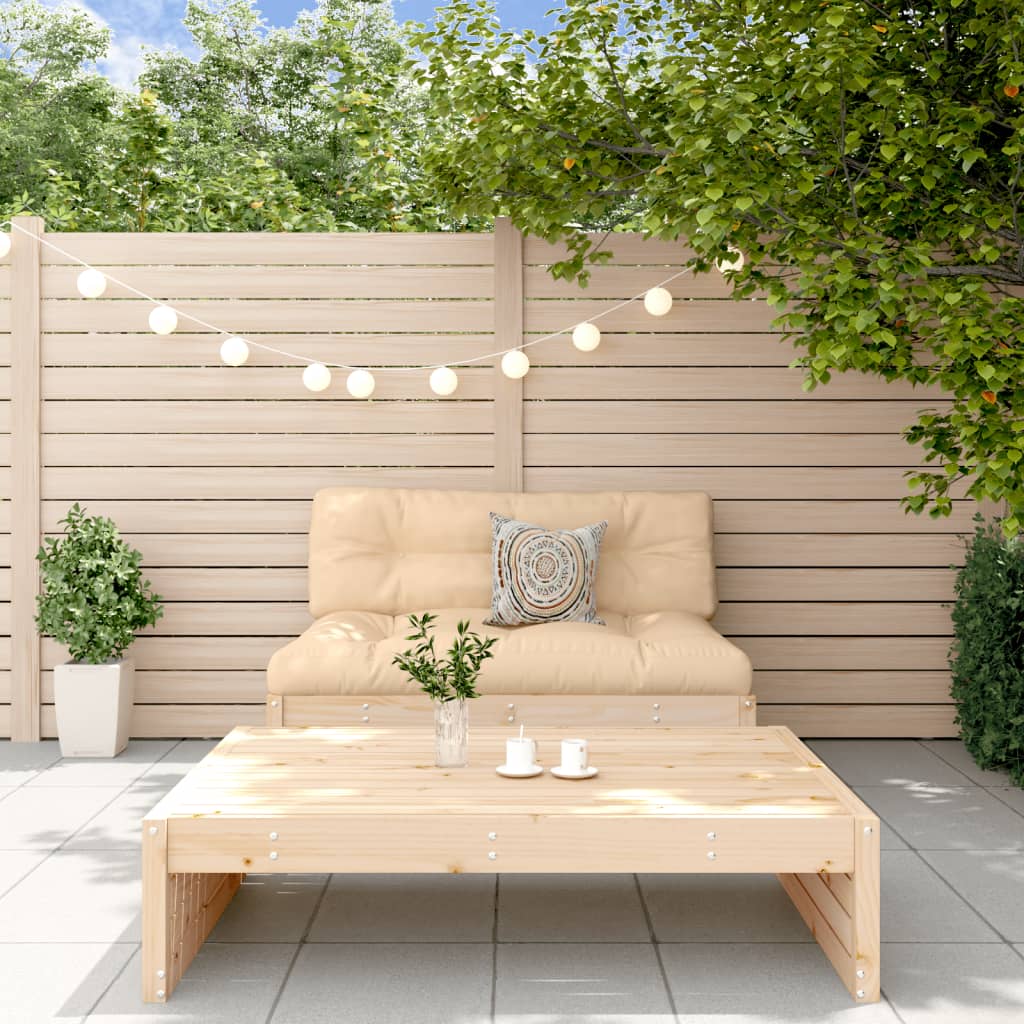 2 Piece Garden Lounge Set Solid Wood Pine - Brittle & Co