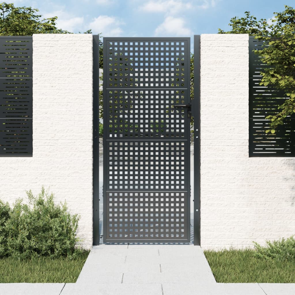 Garden Gate Anthracite 105x250 cm Steel - Tyrell & Tyrell