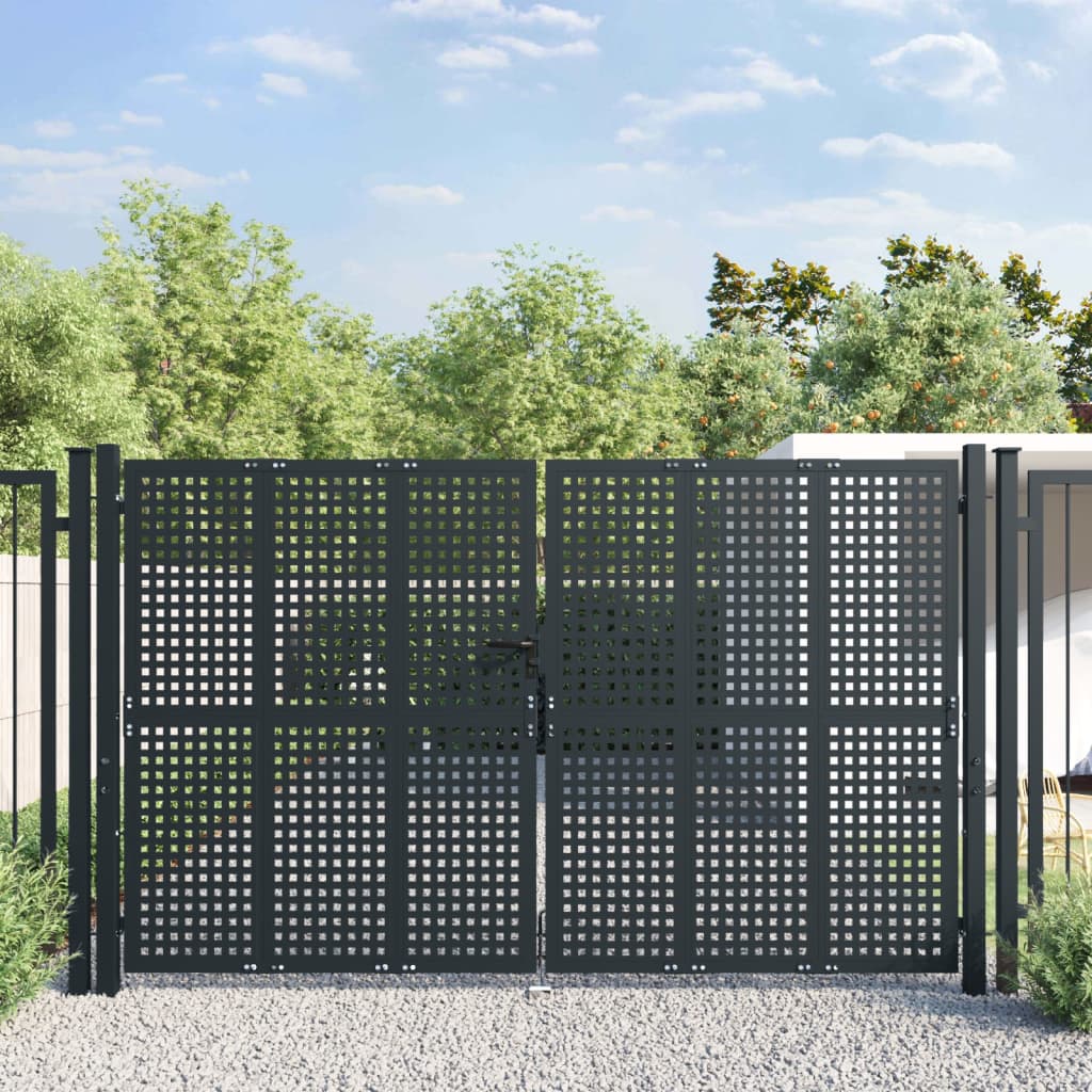 Garden Gate Anthracite 300x225 cm Steel - Millennium Furniture