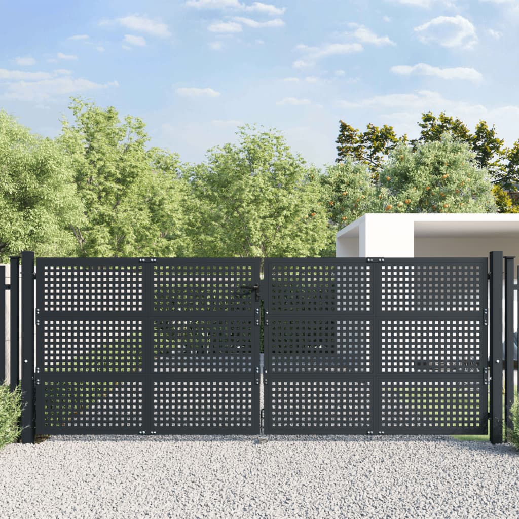 Garden Gate Anthracite 400x200 cm Steel - Millennium Furniture