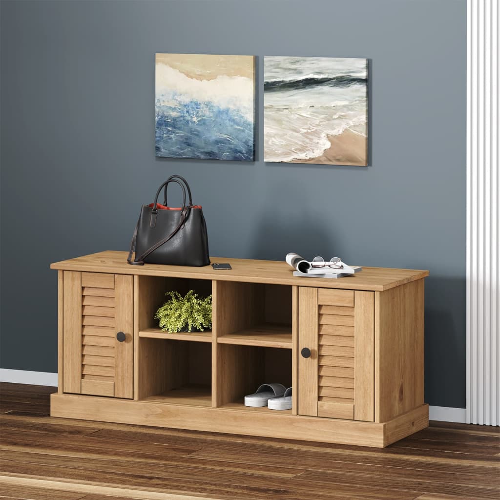 Shoe Bench VIGO 106x35x40cm Solid Wood Pine - Brittle & Co