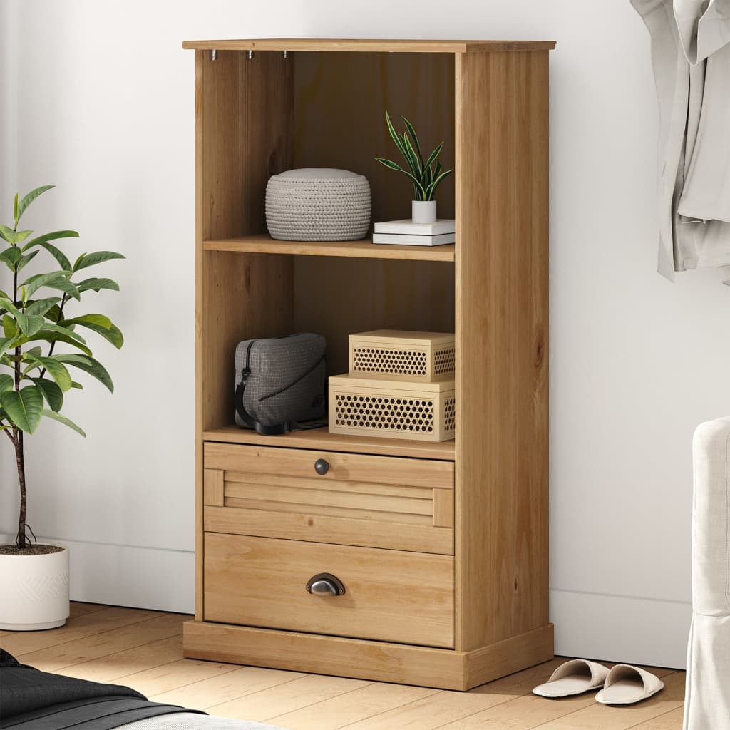 Bookcase VIGO 60x35x114.5 cm Solid Wood Pine - Brittle & Co