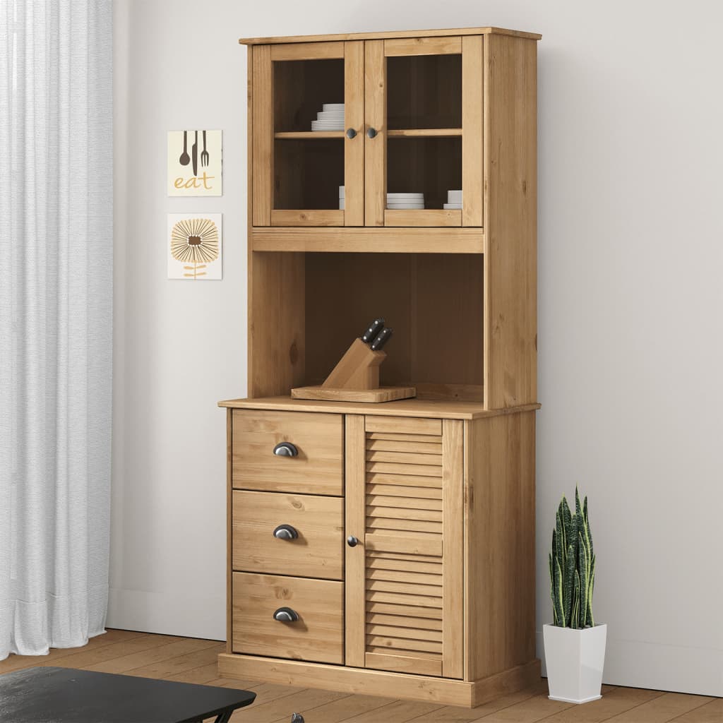 Dresser Top VIGO 78x30x100cm Solid Wood Pine - R and M Furniture