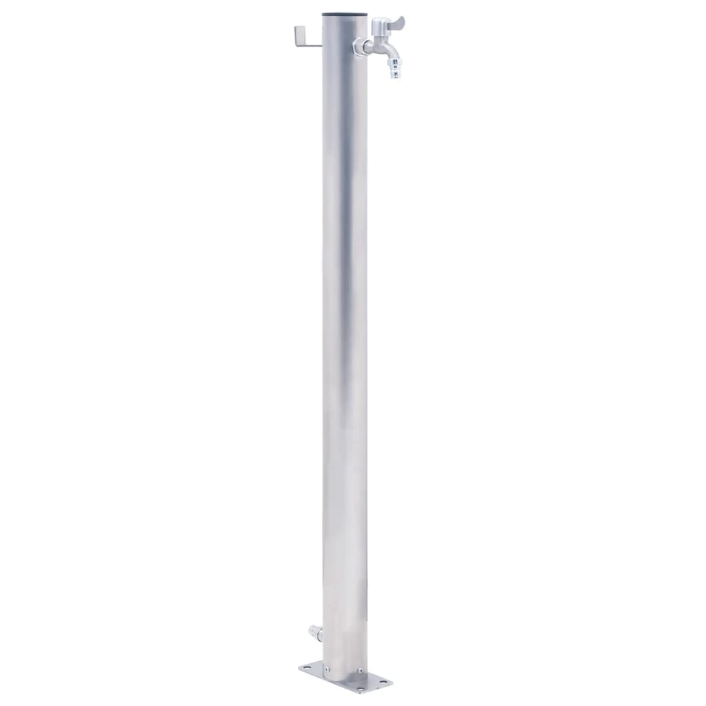 Garden Water Column 60 cm Stainless Steel Round - Unbeatable Bargains