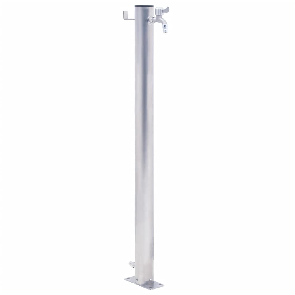 Garden Water Column 100 cm Stainless Steel Round - Sid & Sam