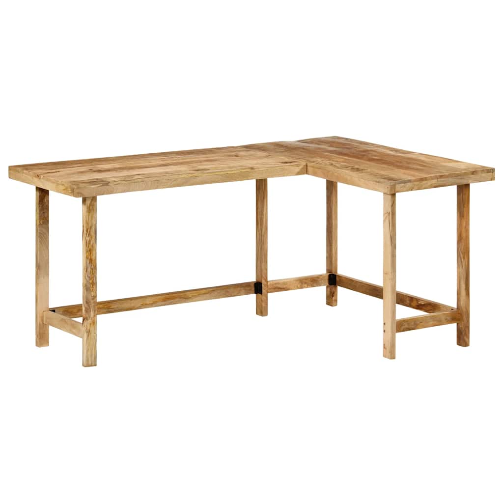 Desk 165x110x75 cm Solid Wood Mango - Decor Base