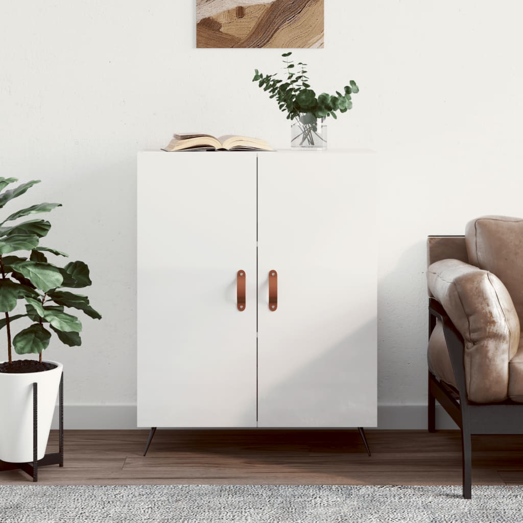Sideboard High Gloss White 69.5x34x90 cm Engineered Wood - Tyrell & Tyrell