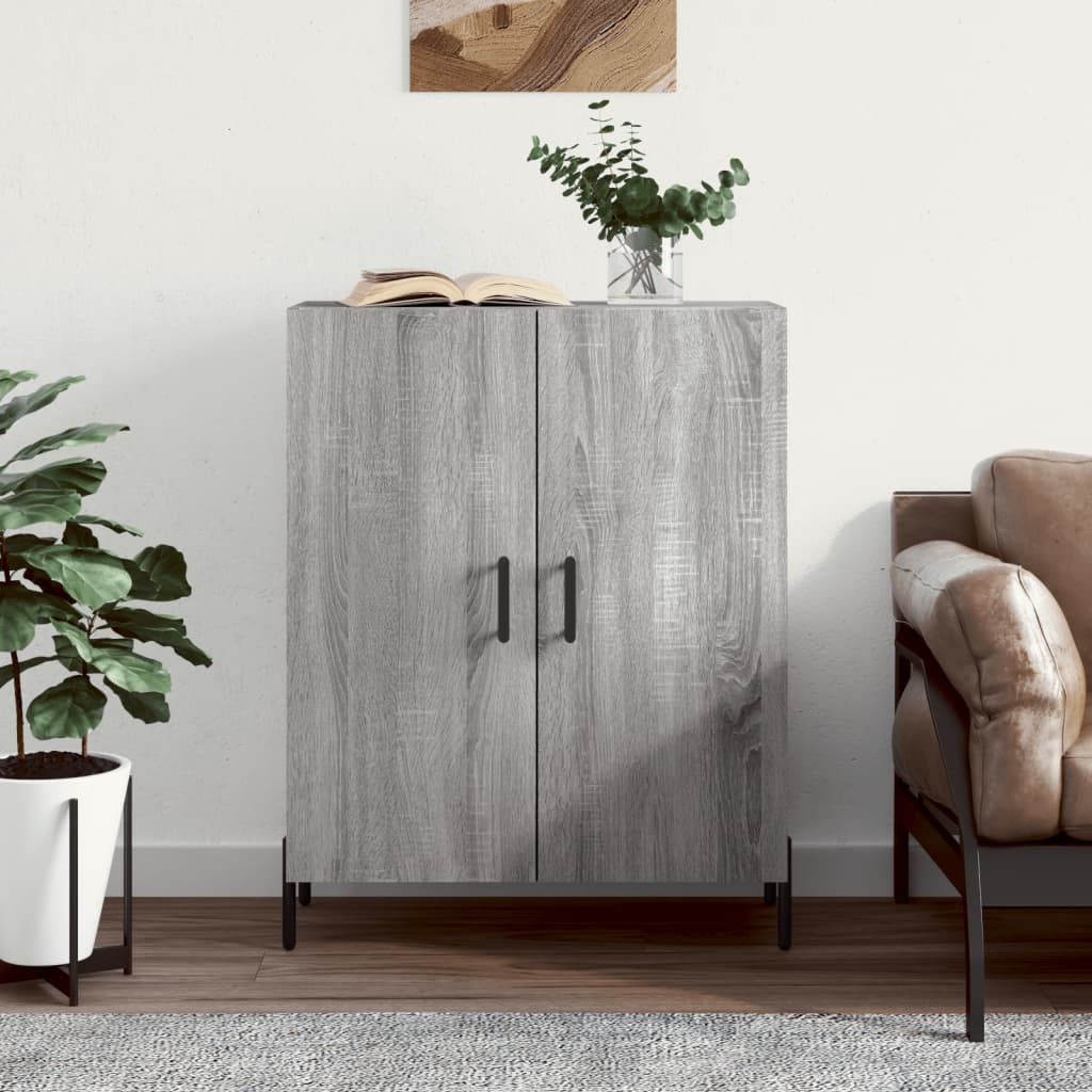 Sideboard Grey Sonoma 69.5x34x90 cm Engineered Wood - Sid & Sam