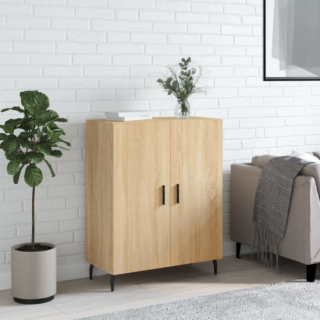 Sideboard Sonoma Oak 69.5x34x90 cm Engineered Wood - Merlin Deals