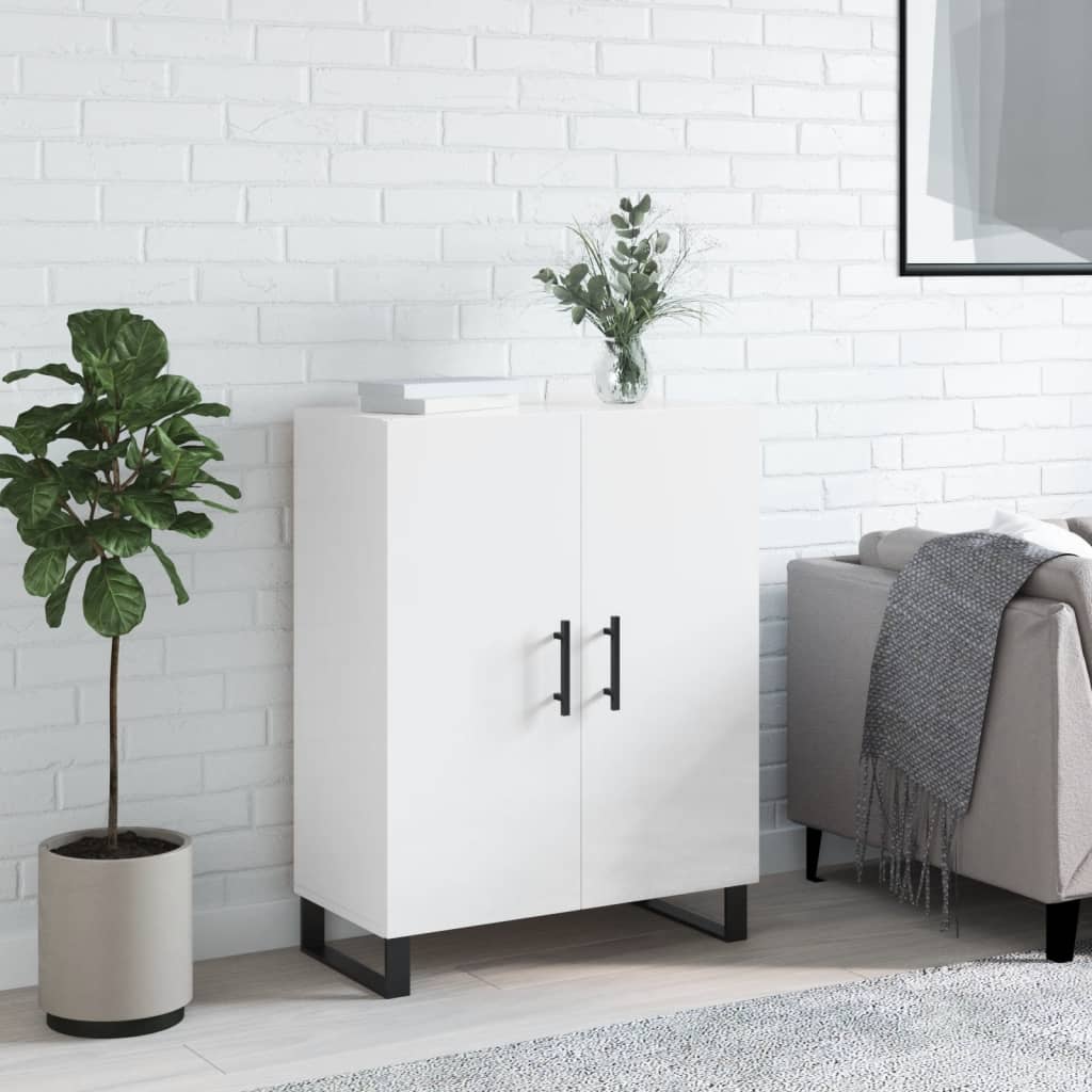 Sideboard High Gloss White 69.5x34x90 cm Engineered Wood - Unbeatable Bargains
