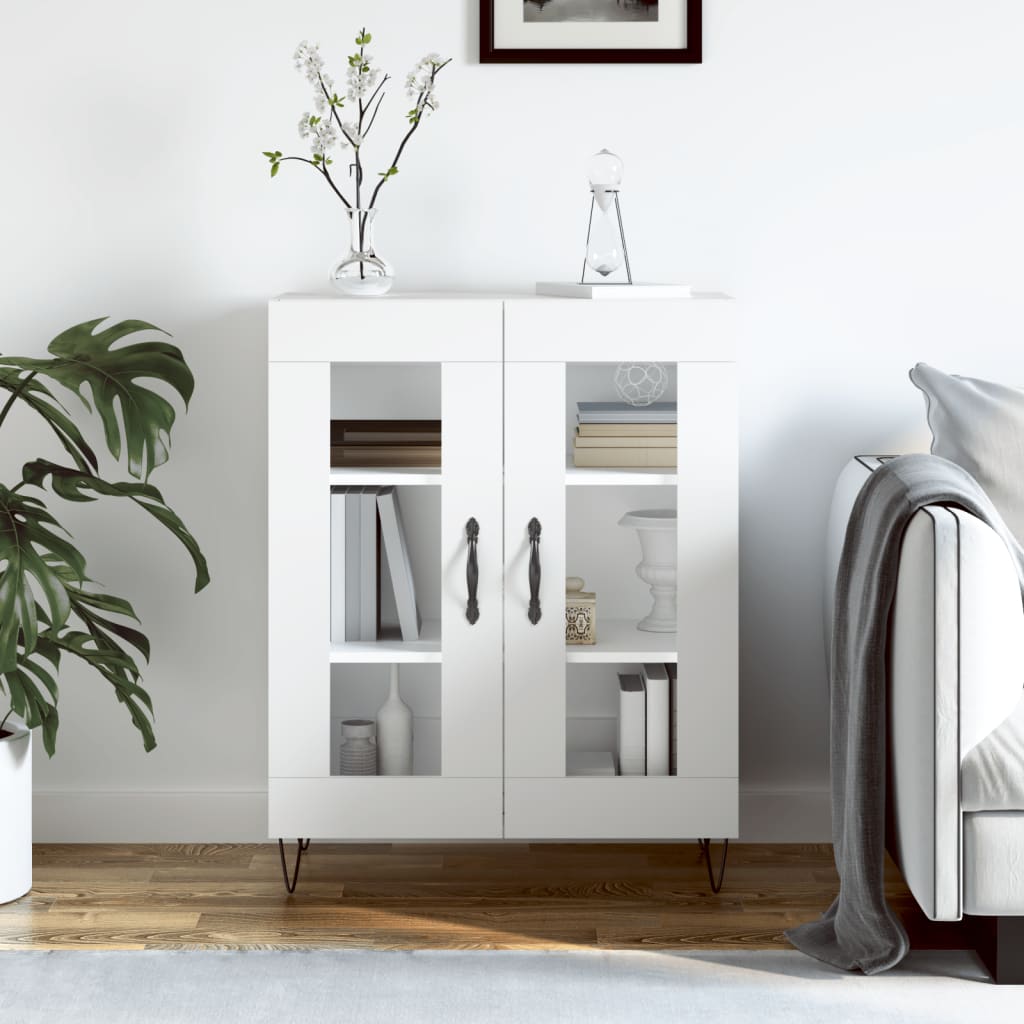 Sideboard White 69.5x34x90 cm Engineered Wood - Sid & Sam