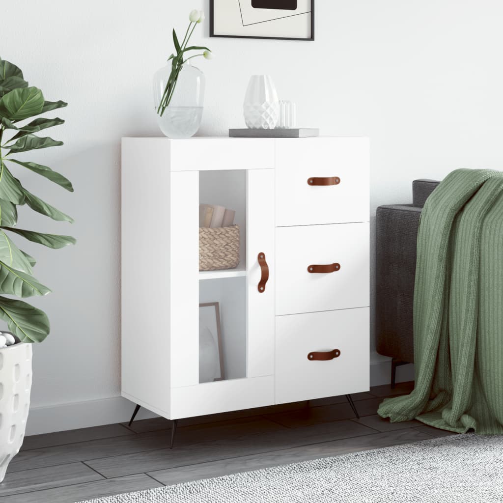Sideboard White 69.5x34x90 cm Engineered Wood - Millennium Furniture