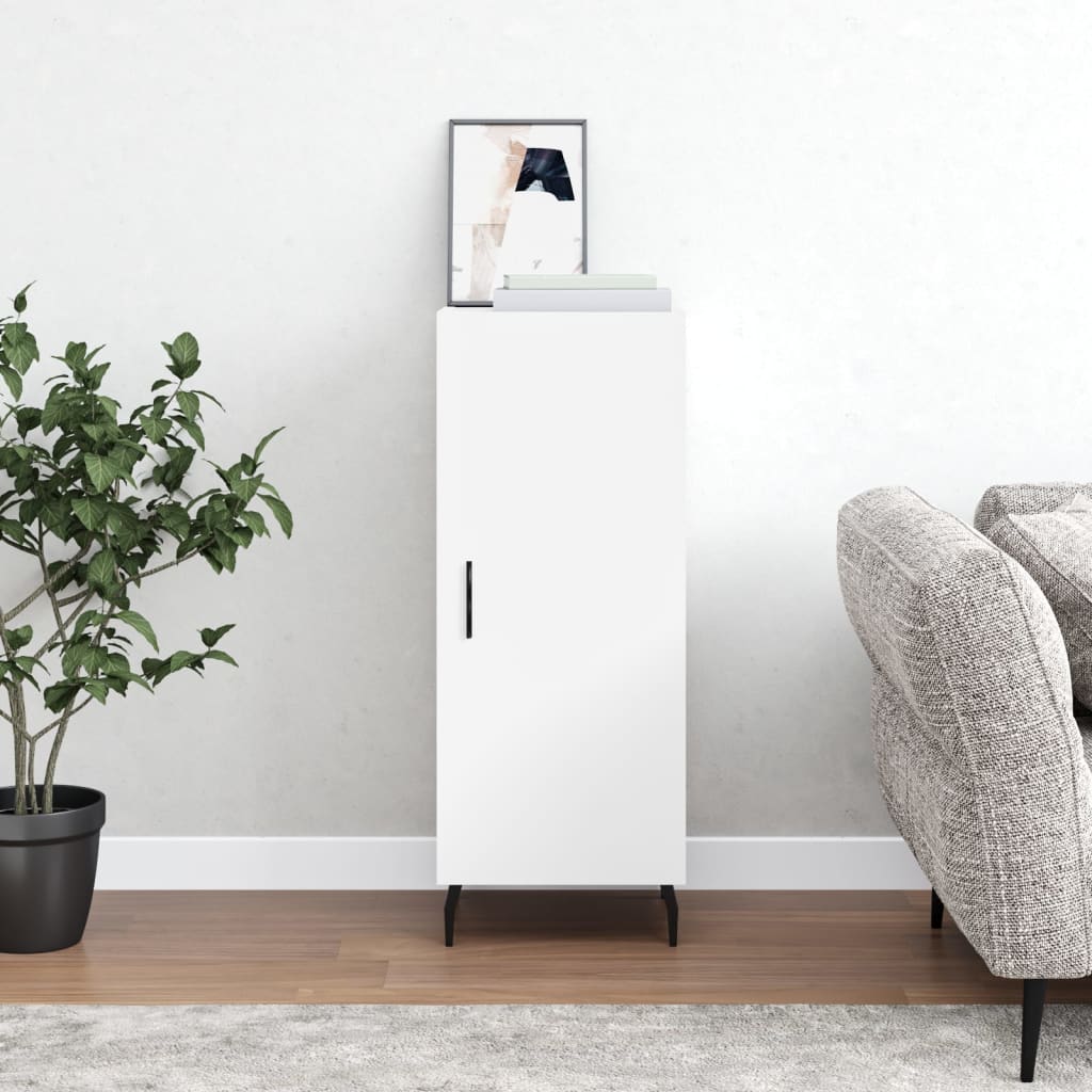 Sideboard White 34.5x34x90 cm Engineered Wood - Sid & Sam