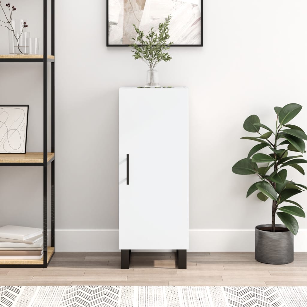 Sideboard White 34.5x34x90 cm Engineered Wood - Brittle & Co