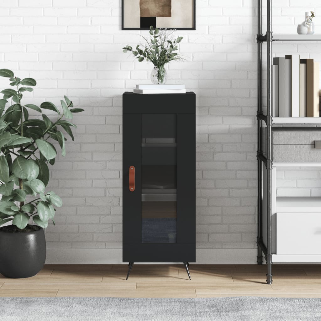 Sideboard Black 34.5x34x90 cm Engineered Wood - Tyrell & Tyrell