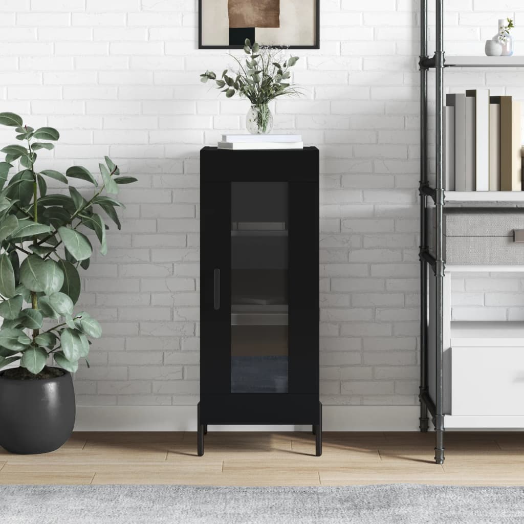 Sideboard Black 34.5x34x90 cm Engineered Wood - Sid & Sam