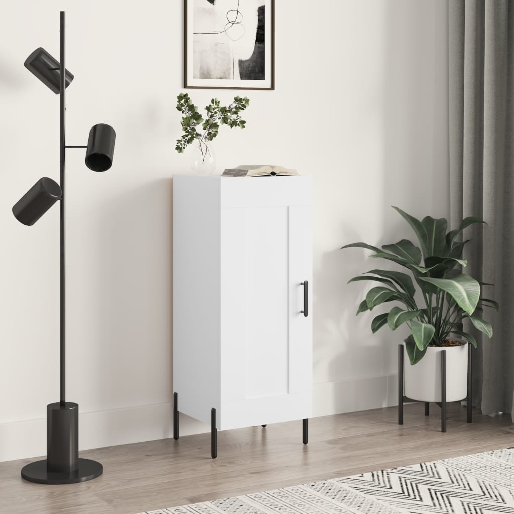 Sideboard White 34.5x34x90 cm Engineered Wood - Merlin Deals