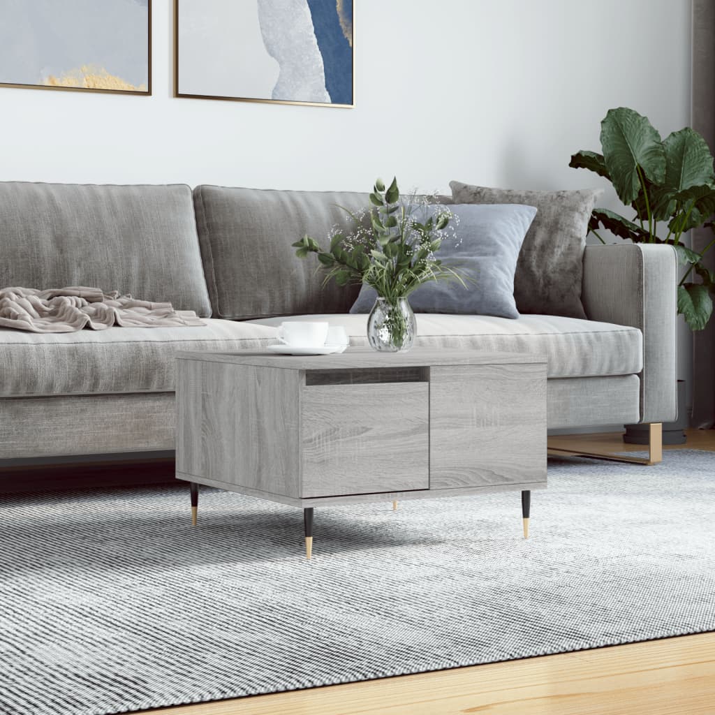 Coffee Table Grey Sonoma 55x55x36.5 cm Engineered Wood - Merkel Designers
