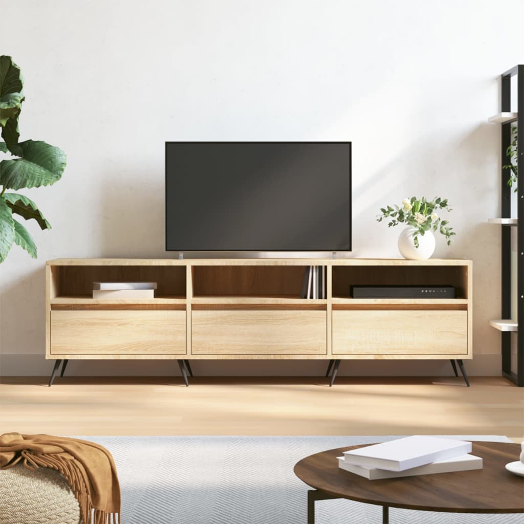 TV Cabinet Sonoma Oak 150x30x44.5 cm Engineered Wood - Sid & Sam