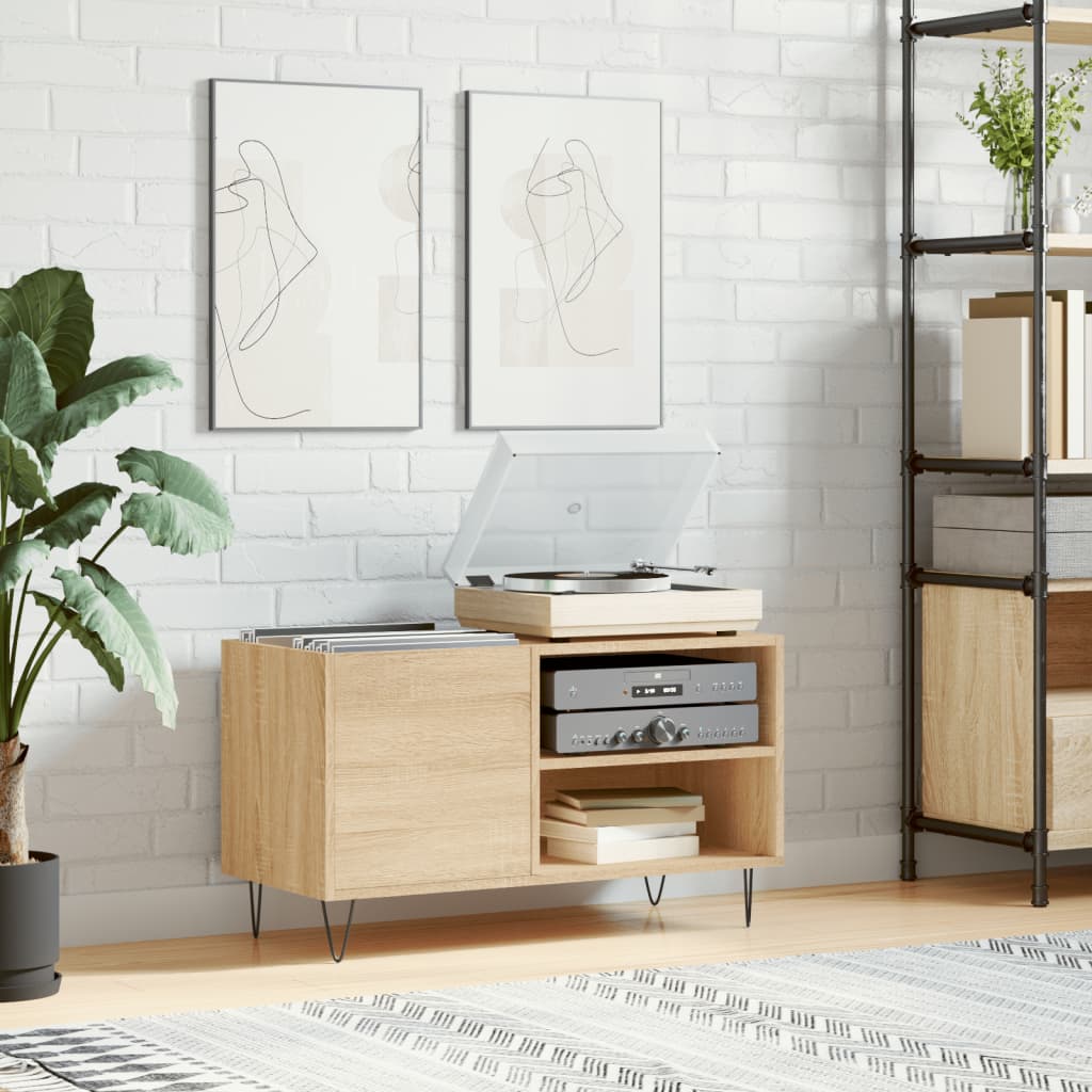 Record Cabinet Sonoma Oak 85x38x48cm Engineered Wood - Direct Imports