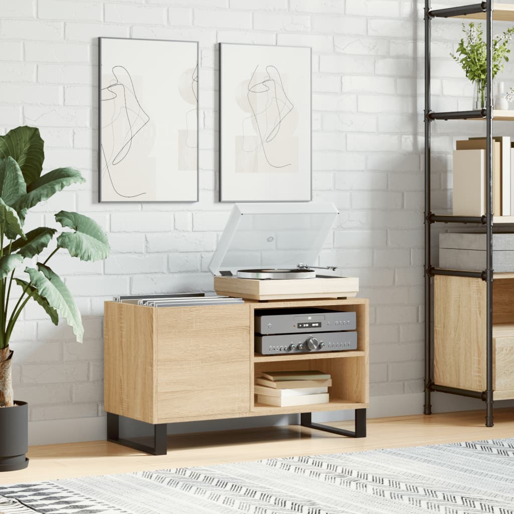 Record Cabinet Sonoma Oak 85x38x48cm Engineered Wood - Tyrell & Tyrell