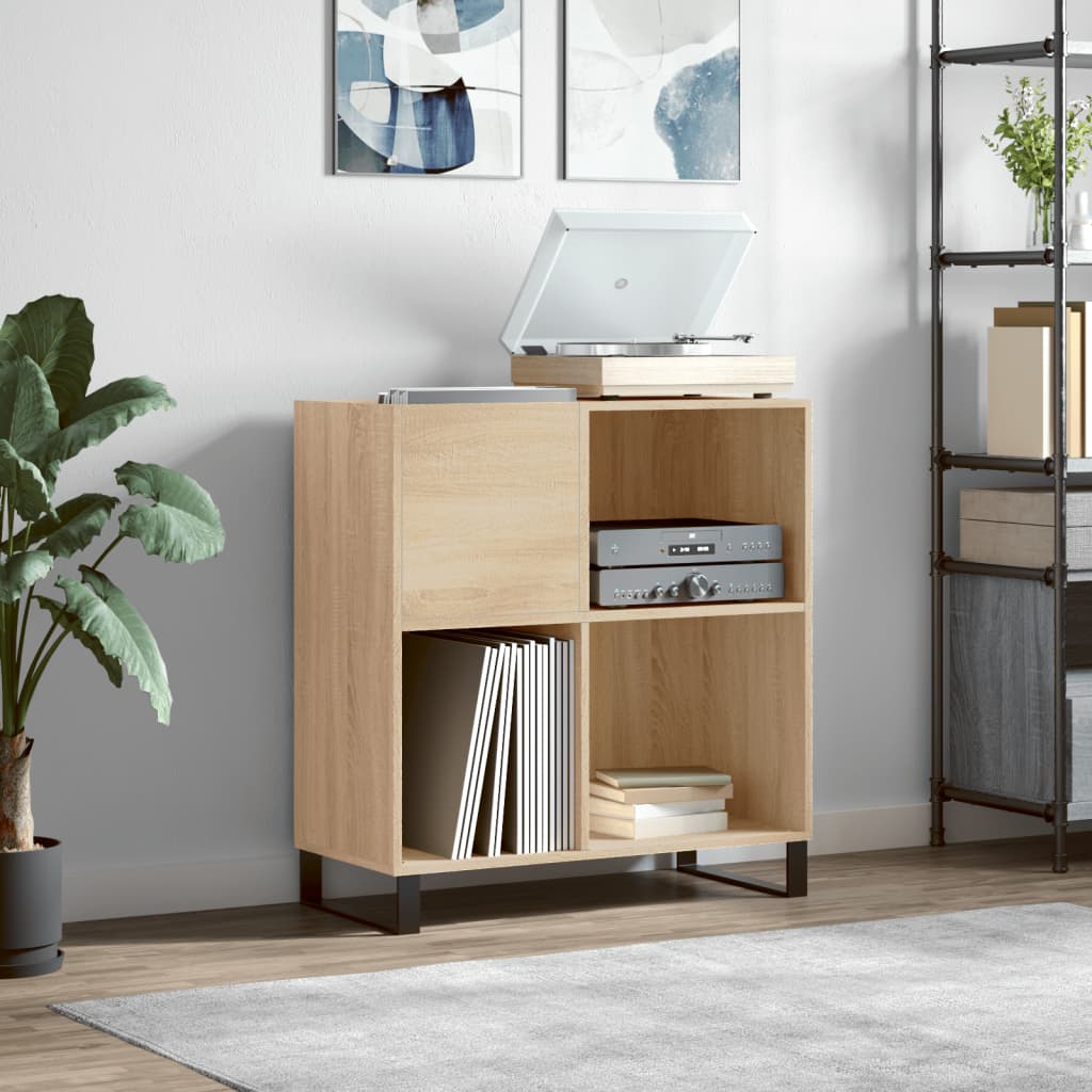 Record Cabinet Sonoma Oak 84.5x38x89cm Engineered Wood - All Things Good