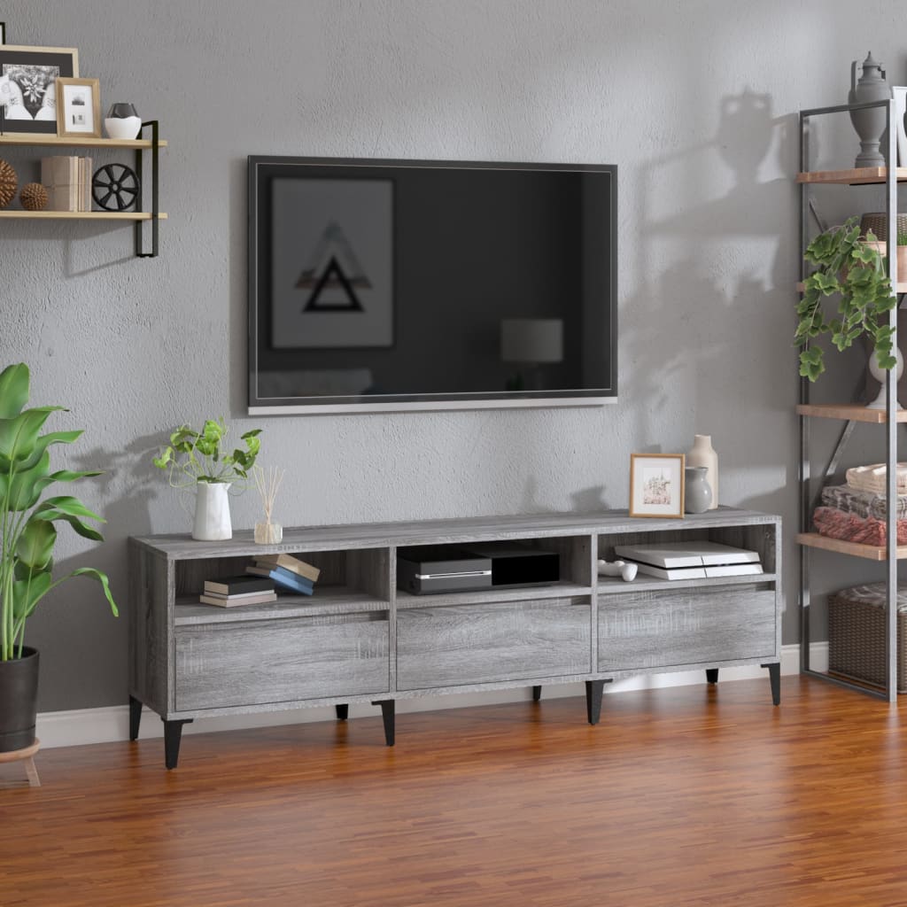 TV Cabinet Grey Sonoma 150x30x44.5 cm Engineered Wood - Unbeatable Bargains