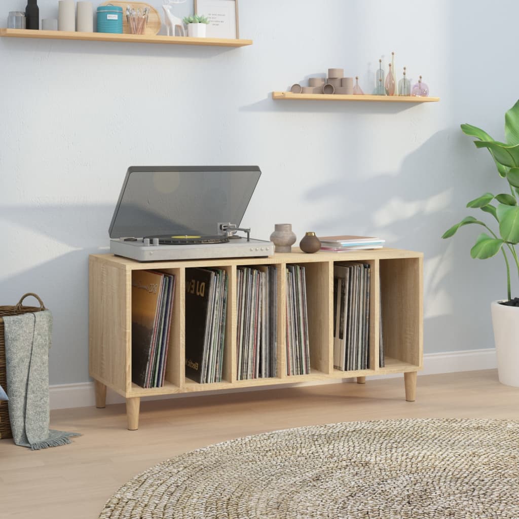 Record Cabinet Sonoma Oak 100x38x48cm Engineered Wood - Casper Homes