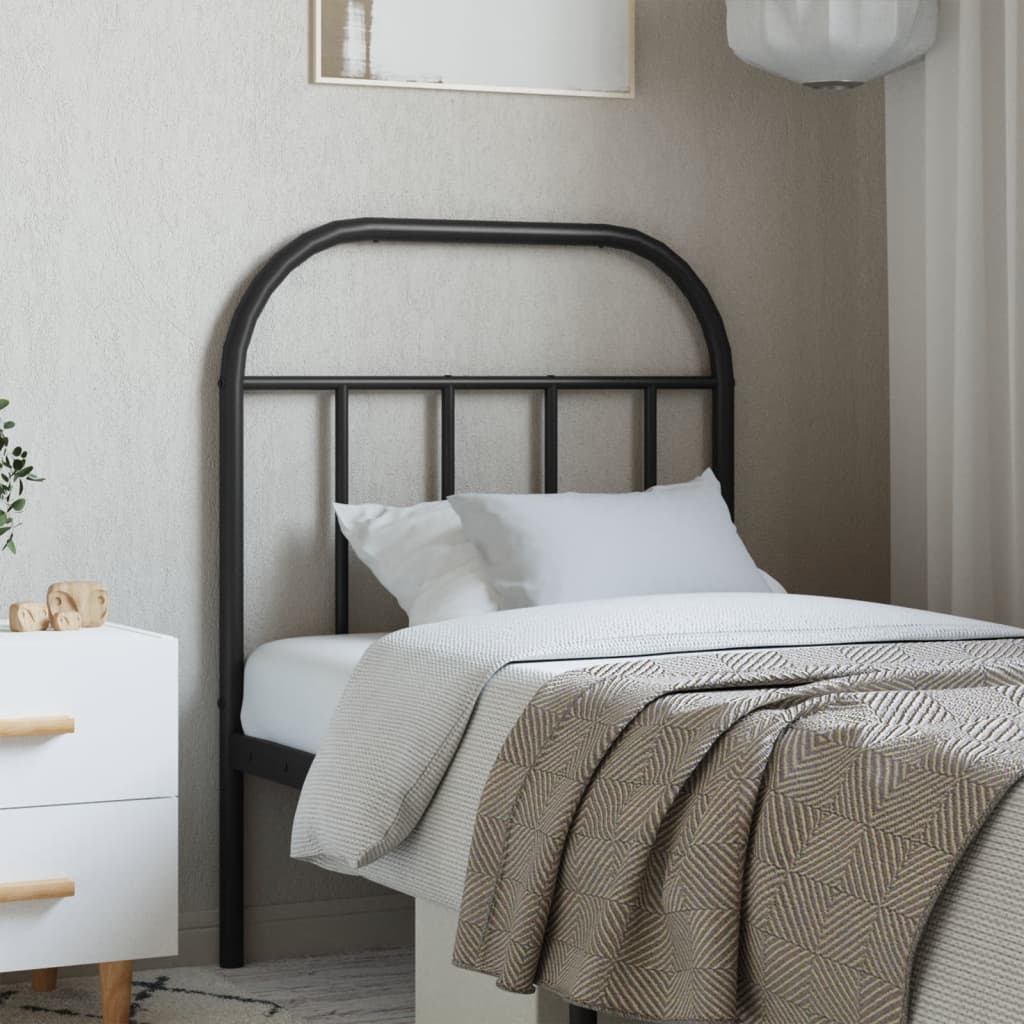 Metal Headboard Black 75cm - Tyrell & Tyrell