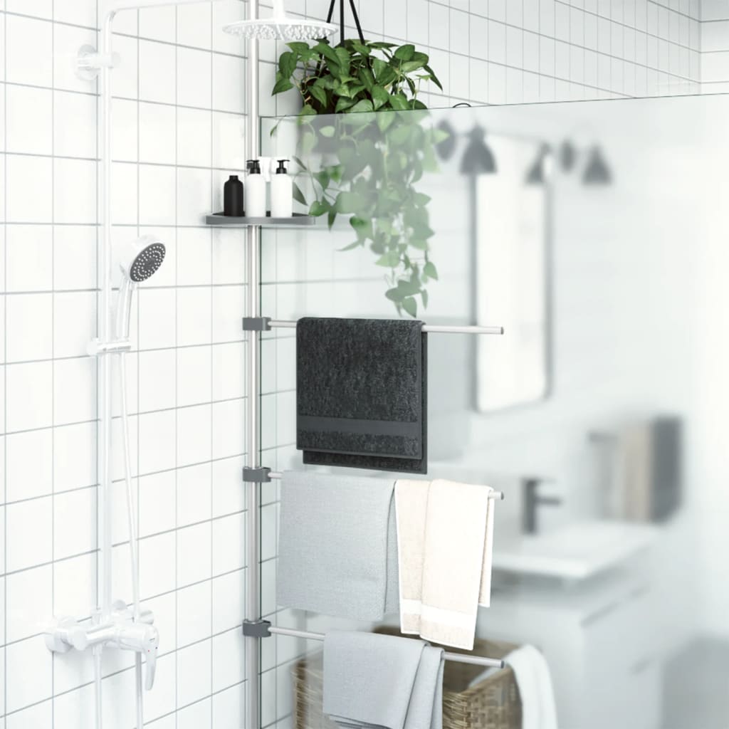 Towel Rail 47x280 cm Aluminium - Decor Base